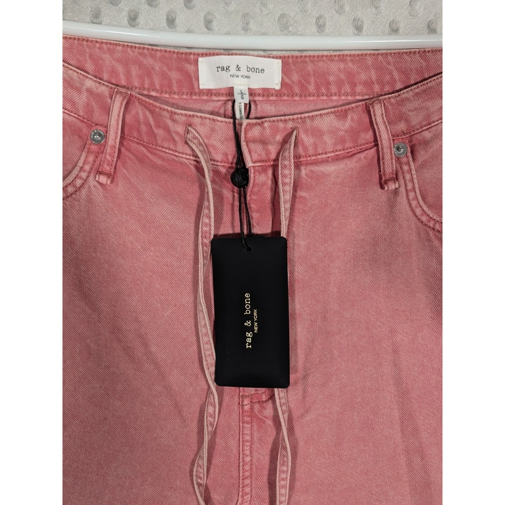 Rag & Bone Featherweight Phoebe Beach Pant Jeans Women's Large Raspberry Stone - Picture 4 of 12
